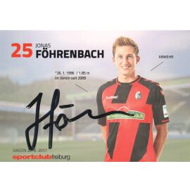 Autogramm Fussball | SC Freiburg | 2016 | Jonas FÖHRENBACH
