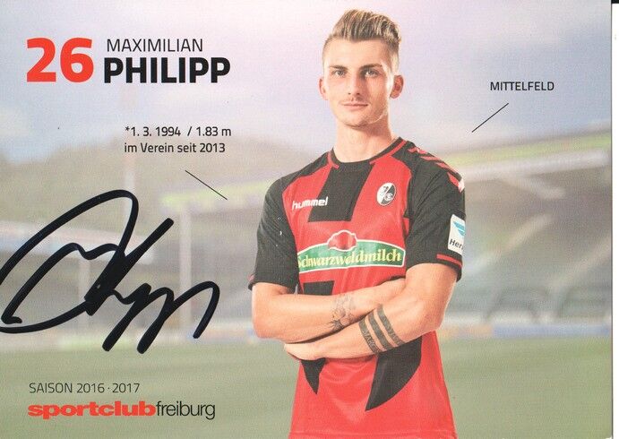 Autogramm Fussball | SC Freiburg | 2016 | Maximilian PHILIPP