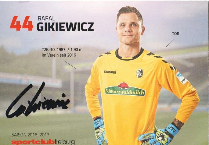 Autogramm Fussball | SC Freiburg | 2016 | Rafal GIKIEWICZ