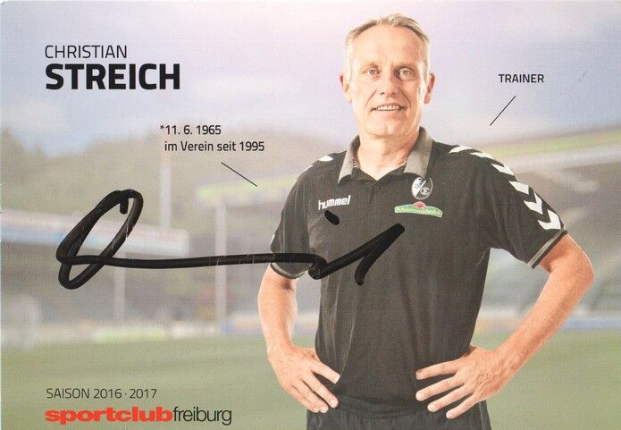 Autogramm Fussball | SC Freiburg | 2016 | Christian STREICH