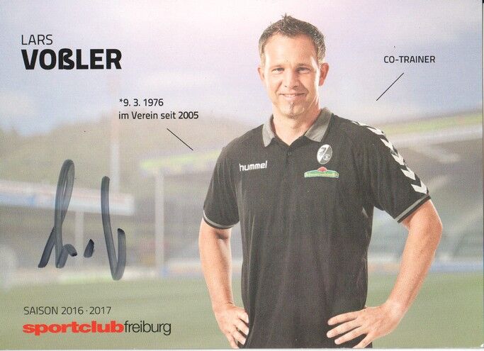 Autogramm Fussball | SC Freiburg | 2016 | Lars VOSSLER