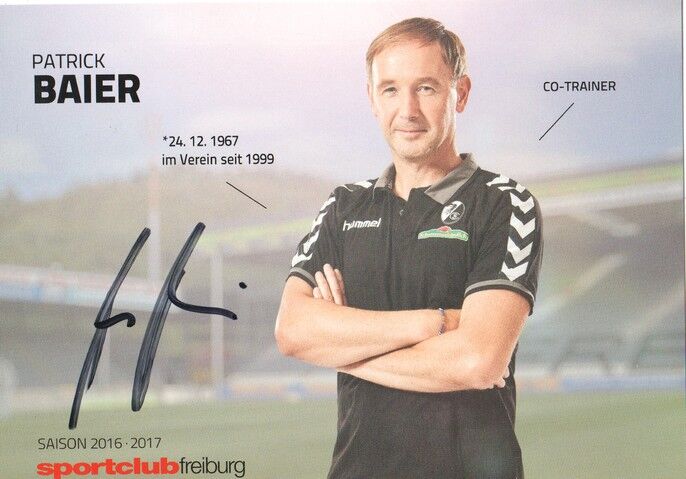 Autogramm Fussball | SC Freiburg | 2016 | Patrick BAIER