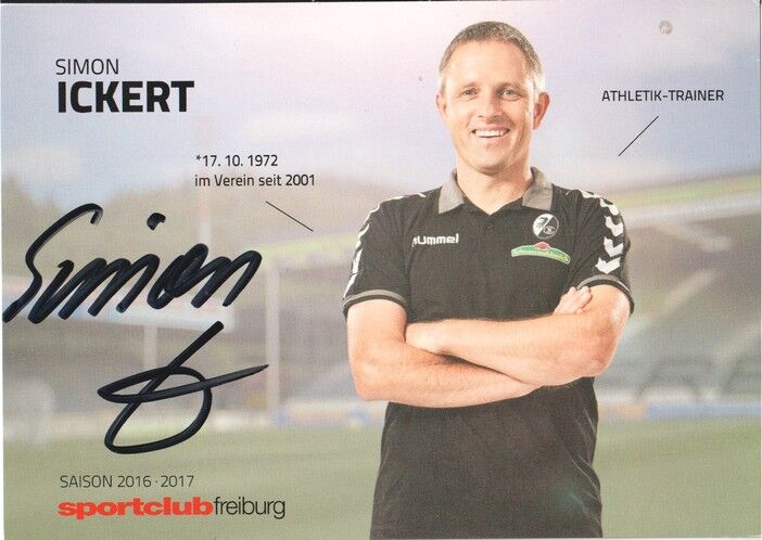 Autogramm Fussball | SC Freiburg | 2016 | Simon ICKERT