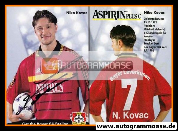 Autogramm Fussball | Bayer Leverkusen | 1998 | Niko KOVAC