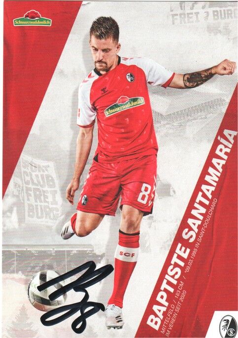 Autogramm Fussball | SC Freiburg | 2020 | Baptiste SANTAMARIA