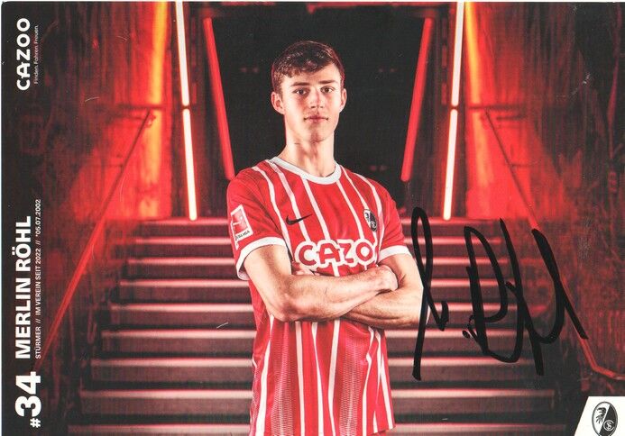 Autogramm Fussball | SC Freiburg | 2022 | Merlin RÖHL