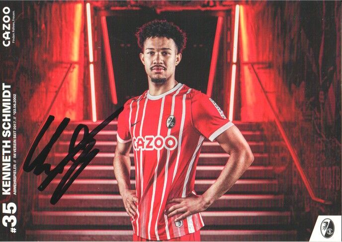Autogramm Fussball | SC Freiburg | 2022 | Kenneth SCHMIDT
