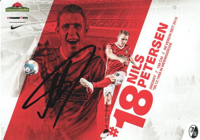 Autogramm Fussball | SC Freiburg | 2021 | Nils PETERSEN