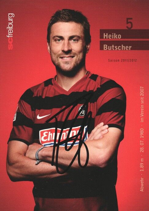 Autogramm Fussball | SC Freiburg | 2011 | Heiko BUTSCHER