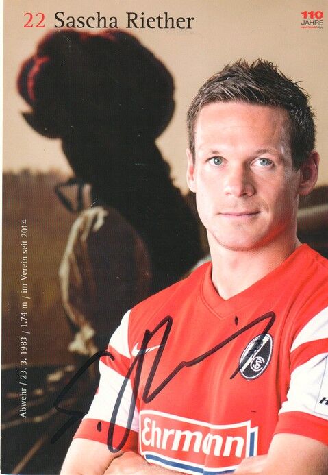 Autogramm Fussball | SC Freiburg | 2014 | Sascha RIETHER