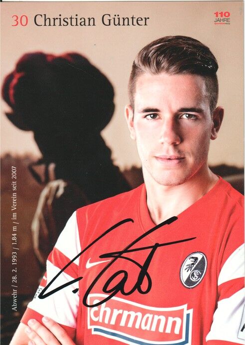 Autogramm Fussball | SC Freiburg | 2014 | Christian GÜNTER