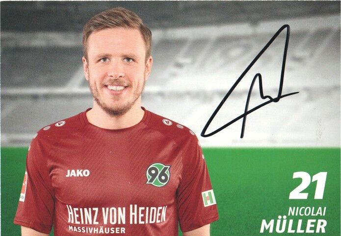 Autogramm Fussball | Hannover 96 | 2018 | Nicolai MÜLLER