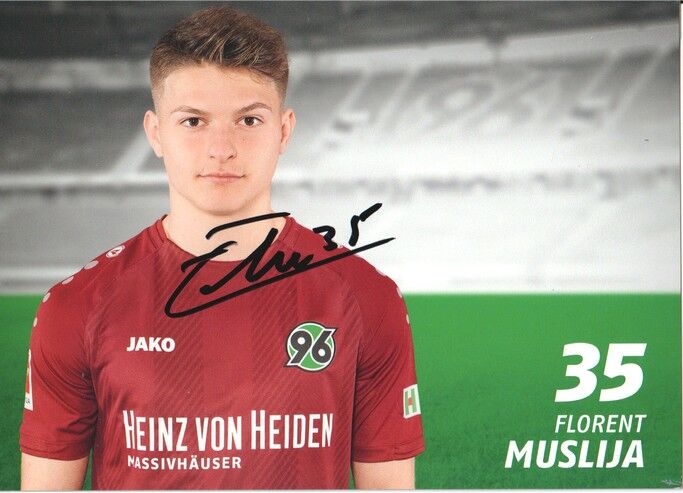 Autogramm Fussball | Hannover 96 | 2018 | Florent MUSLIJA