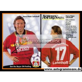 Autogramm Fussball | Bayer Leverkusen | 1998 | Hans-Peter LEHNHOFF