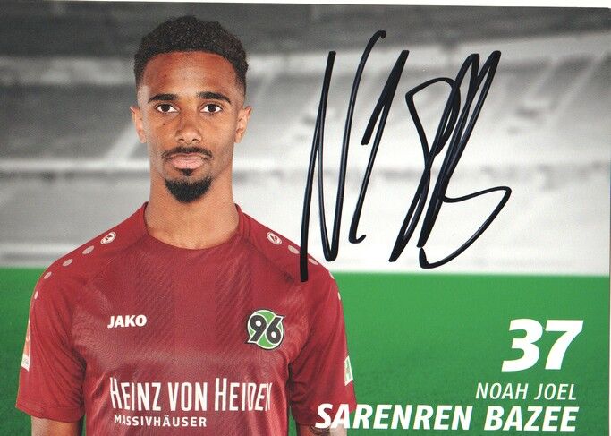 Autogramm Fussball | Hannover 96 | 2018 | Noah SARENREN BAZEE