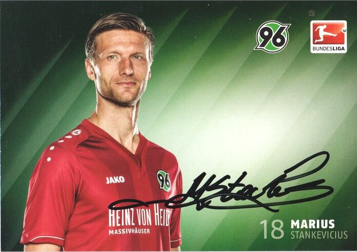 Autogramm Fussball | Hannover 96 | 2014 | Marius STANKEVICIUS