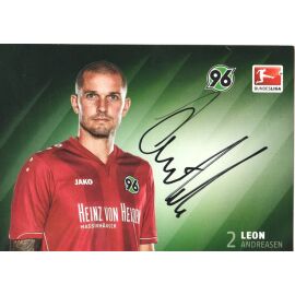 Autogramm Fussball | Hannover 96 | 2014 | Leon ANDREASEN