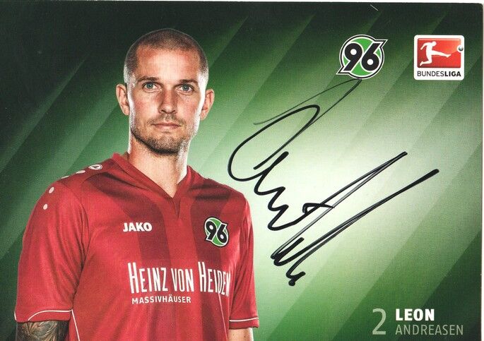 Autogramm Fussball | Hannover 96 | 2014 | Leon ANDREASEN