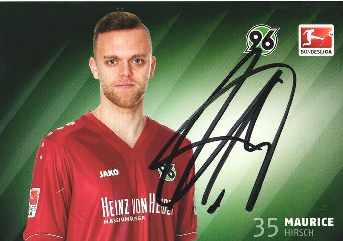 Autogramm Fussball | Hannover 96 | 2014 | Maurice HIRSCH