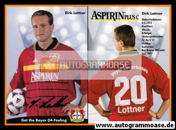 Autogramm Fussball | Bayer Leverkusen | 1998 | Dirk LOTTNER