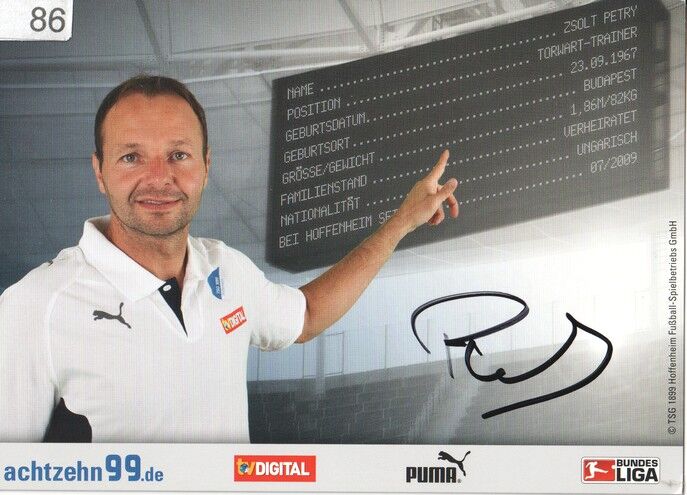 Autogramm Fussball | TSG 1899 Hoffenheim | 2009 | Zsolt PETRY