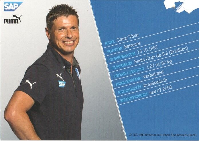 Autogramm Fussball | TSG 1899 Hoffenheim | 2013 | Cesar THIER