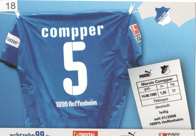 Autogramm Fussball | TSG 1899 Hoffenheim | 2008 | Marvin COMPPER