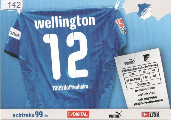 Autogramm Fussball | TSG 1899 Hoffenheim | 2008 | WELLINGTON