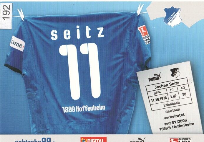 Autogramm Fussball | TSG 1899 Hoffenheim | 2008 | Jochen SEITZ