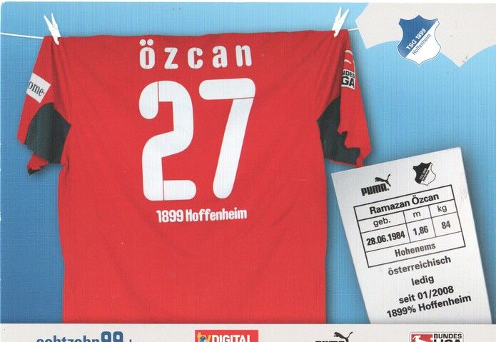 Autogramm Fussball | TSG 1899 Hoffenheim | 2008 | Ramazan ÖZCAN