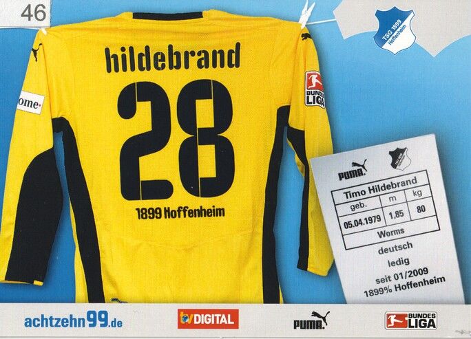 Autogramm Fussball | TSG 1899 Hoffenheim | 2008 | Timo HILDEBRAND