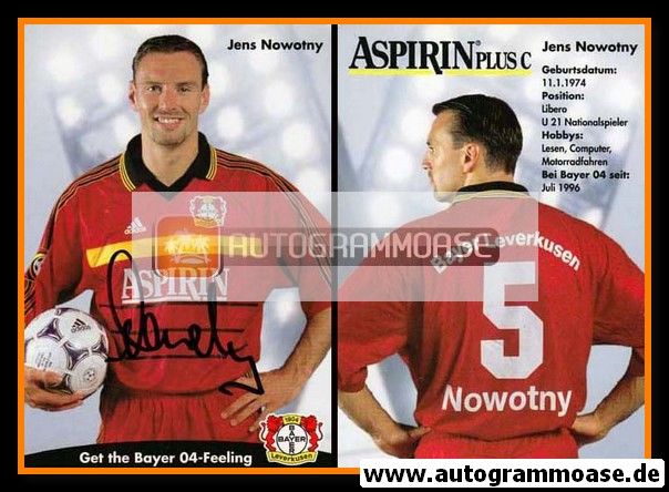 Autogramm Fussball | Bayer Leverkusen | 1998 | Jens NOWOTNY