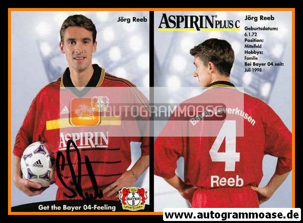 Autogramm Fussball | Bayer Leverkusen | 1998 | Jörg REEB