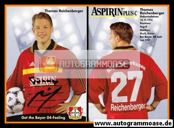 Autogramm Fussball | Bayer Leverkusen | 1998 | Thomas REICHENBERGER