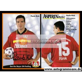 Autogramm Fussball | Bayer Leverkusen | 1998 | Paulo RINK