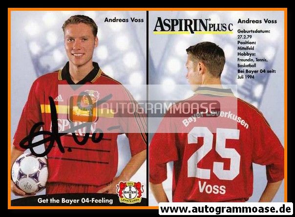 Autogramm Fussball | Bayer Leverkusen | 1998 | Andreas VOSS