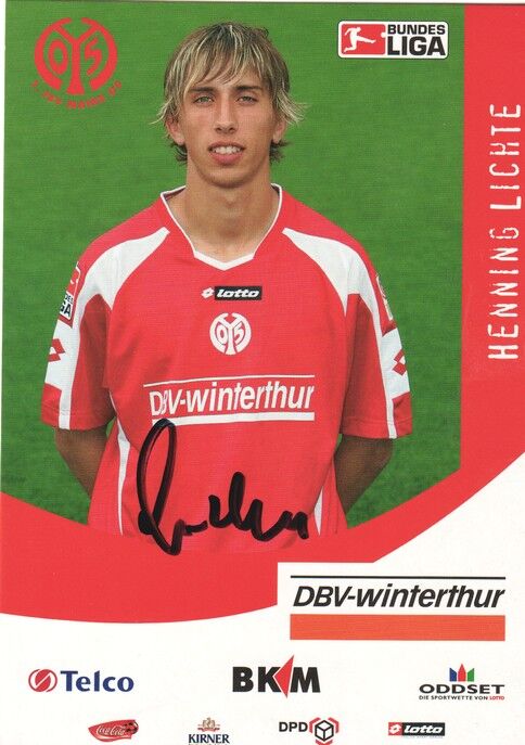 Autogramm Fussball | FSV Mainz 05 | 2005 | Henning LICHTE