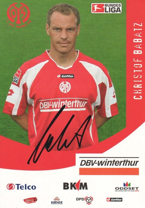 Autogramm Fussball | FSV Mainz 05 | 2005 | Christof BABATZ