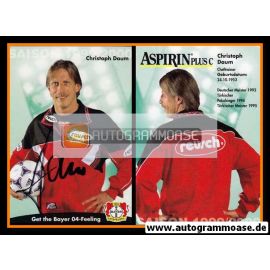 Autogramm Fussball | Bayer Leverkusen | 1999 | Christoph DAUM