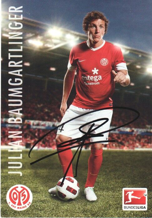 Autogramm Fussball | FSV Mainz 05 | 2012 | Julian BAUMGARTLINGER