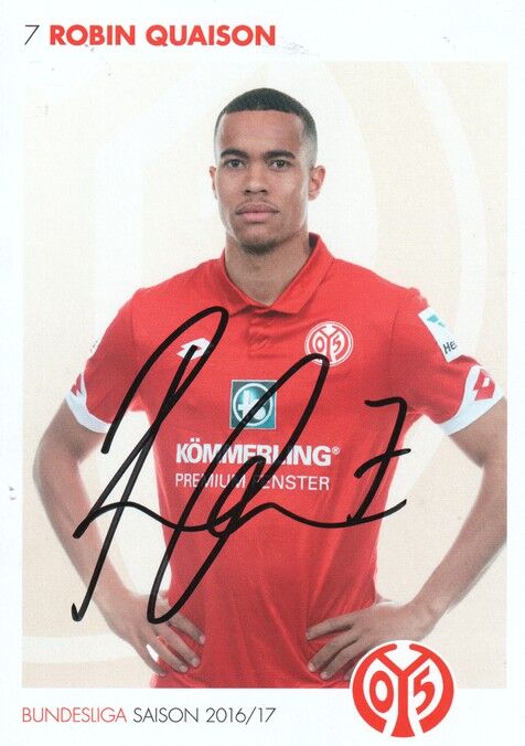 Autogramm Fussball | FSV Mainz 05 | 2016 | Robin QUAISON