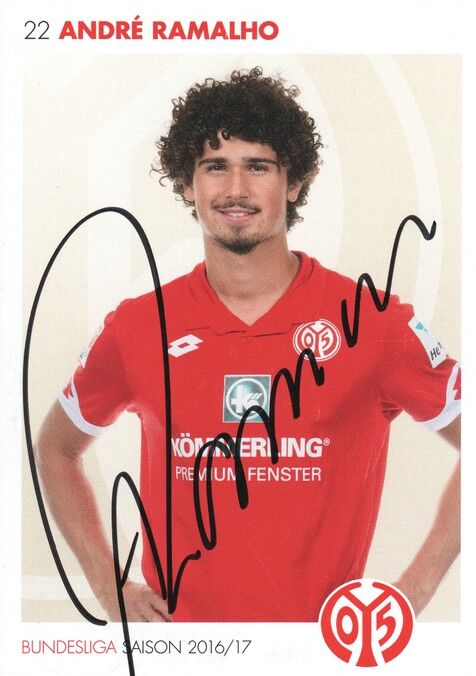 Autogramm Fussball | FSV Mainz 05 | 2016 | Andre RAMALHO