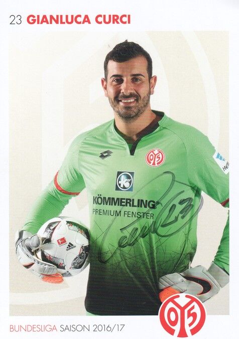 Autogramm Fussball | FSV Mainz 05 | 2016 | Gianluca CURCI