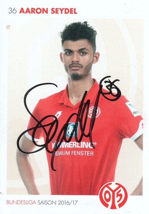 Autogramm Fussball | FSV Mainz 05 | 2016 | Aaron SEYDEL
