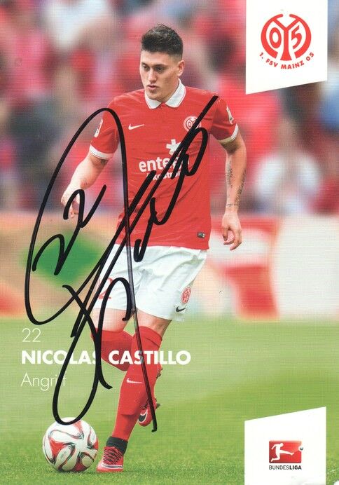 Autogramm Fussball | FSV Mainz 05 | 2014 | Nicolas CASTILLO