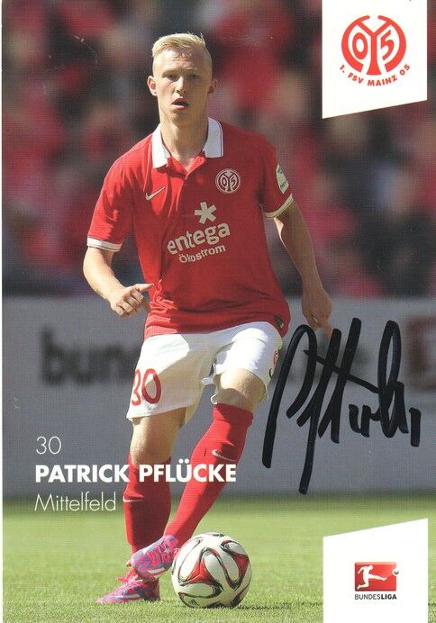 Autogramm Fussball | FSV Mainz 05 | 2014 | Patrick PFLÜCKE