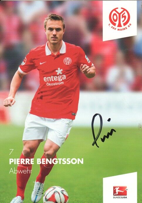 Autogramm Fussball | FSV Mainz 05 | 2014 | Pierre BENGTSSON