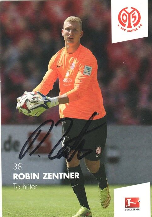 Autogramm Fussball | FSV Mainz 05 | 2014 | Robin ZENTNER
