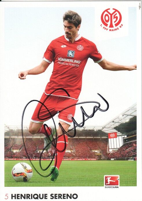 Autogramm Fussball | FSV Mainz 05 | 2015 | Henrique SERENO