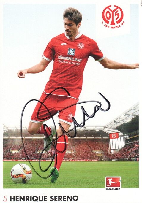Autogramm Fussball | FSV Mainz 05 | 2015 | Henrique SERENO